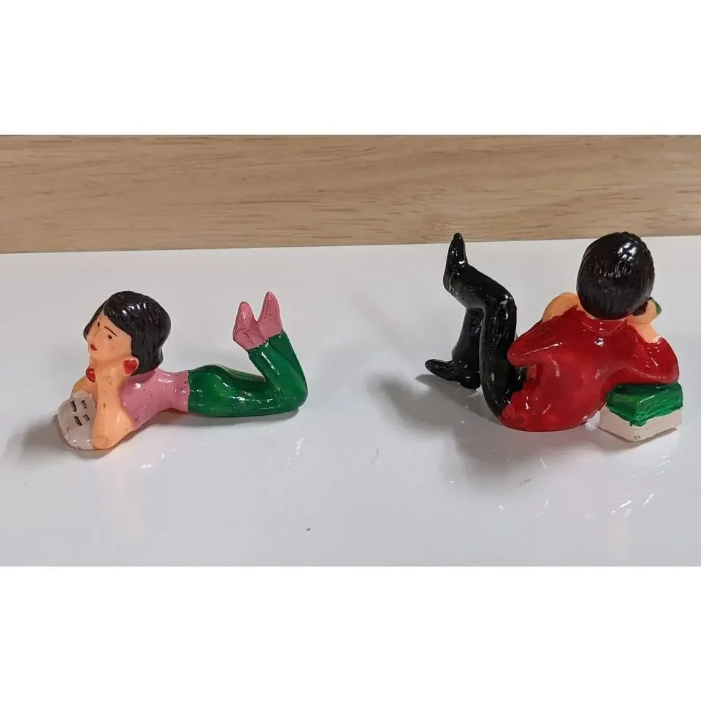 Vintage Wilton Chicago Cake Toppers Phone Call Landline Boy Girl Retro Teen Rare